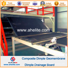 HDPE Dimple Geomembrane Composite Black Color PP Nonwoven Geotextile